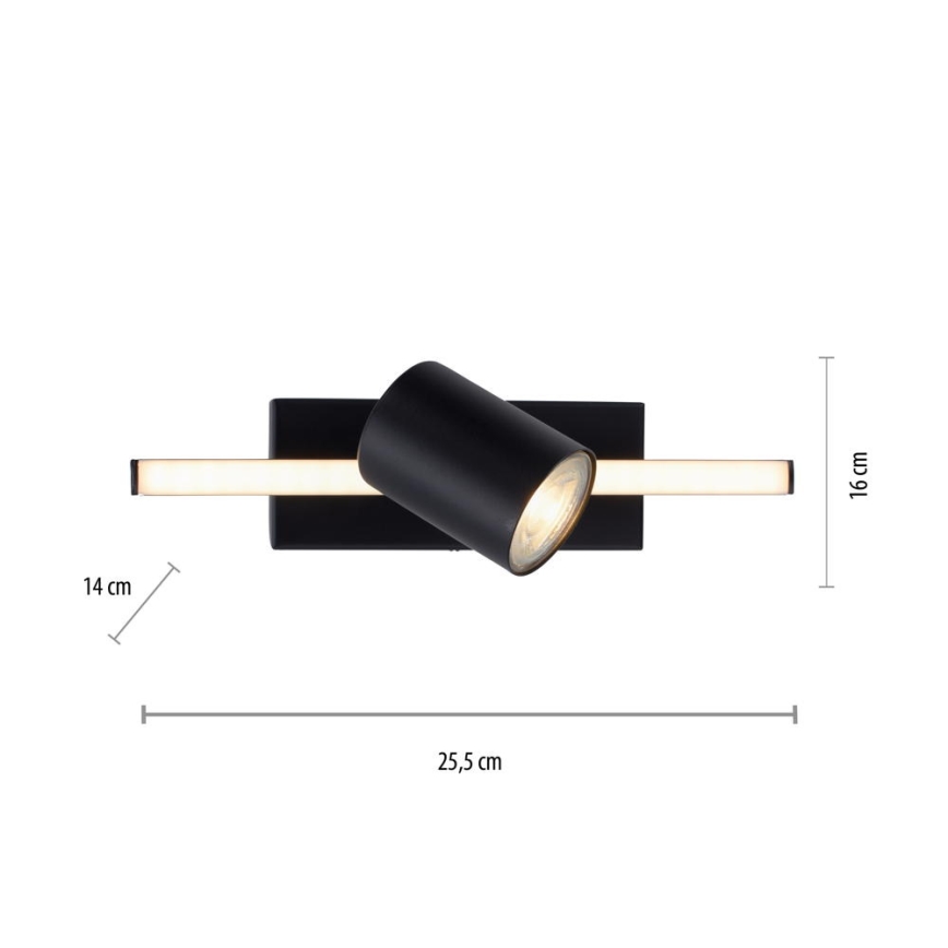 Paul Neuhaus 6523-18 - LED Akcentinis šviestuvas BARIK 1xGU10/4,5W/230V + LED/3W