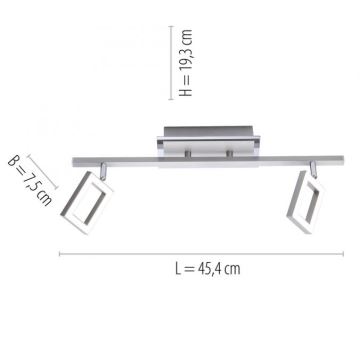 Paul Neuhaus 6958-55 - LED Akcentinis šviestuvas INIGO 2xLED/4,2W/230V