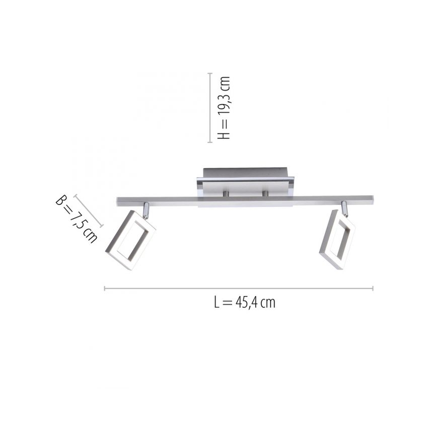 Paul Neuhaus 6958-55 - LED Akcentinis šviestuvas INIGO 2xLED/4,2W/230V