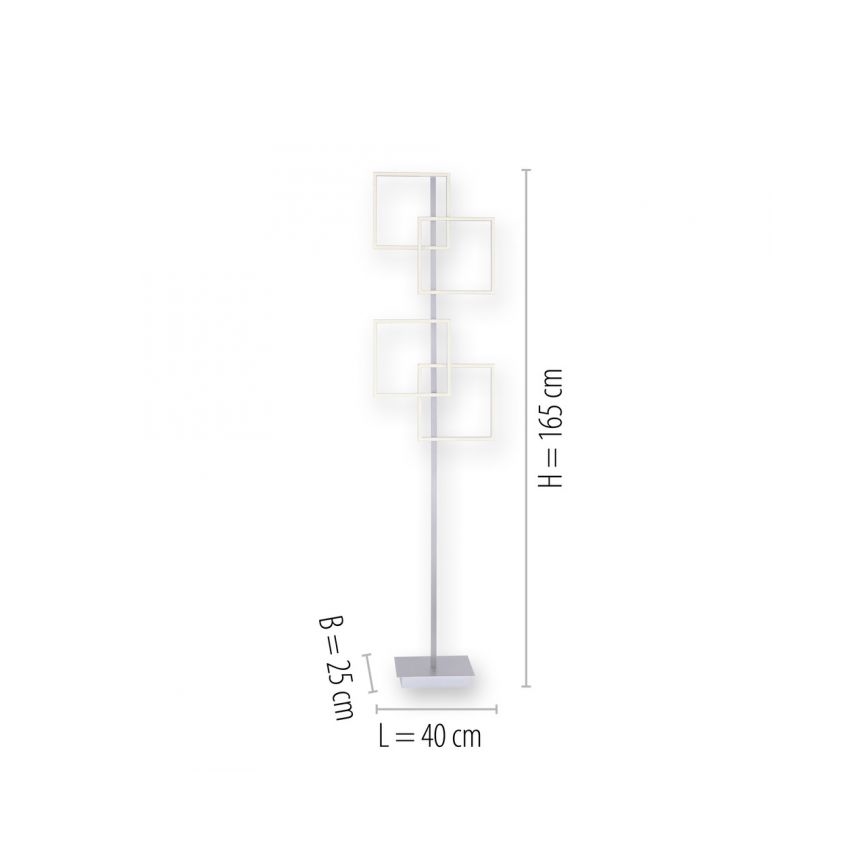 Paul Neuhaus 817-55 - LED Reguliuojamas toršeras  INIGO 4xLED/8W/230V + valdymo pultas