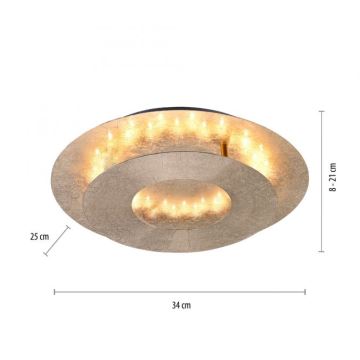 Paul Neuhaus 9011-12 - LED Lubinis šviestuvas NEVIS LED/6W/230V aukso spalvos