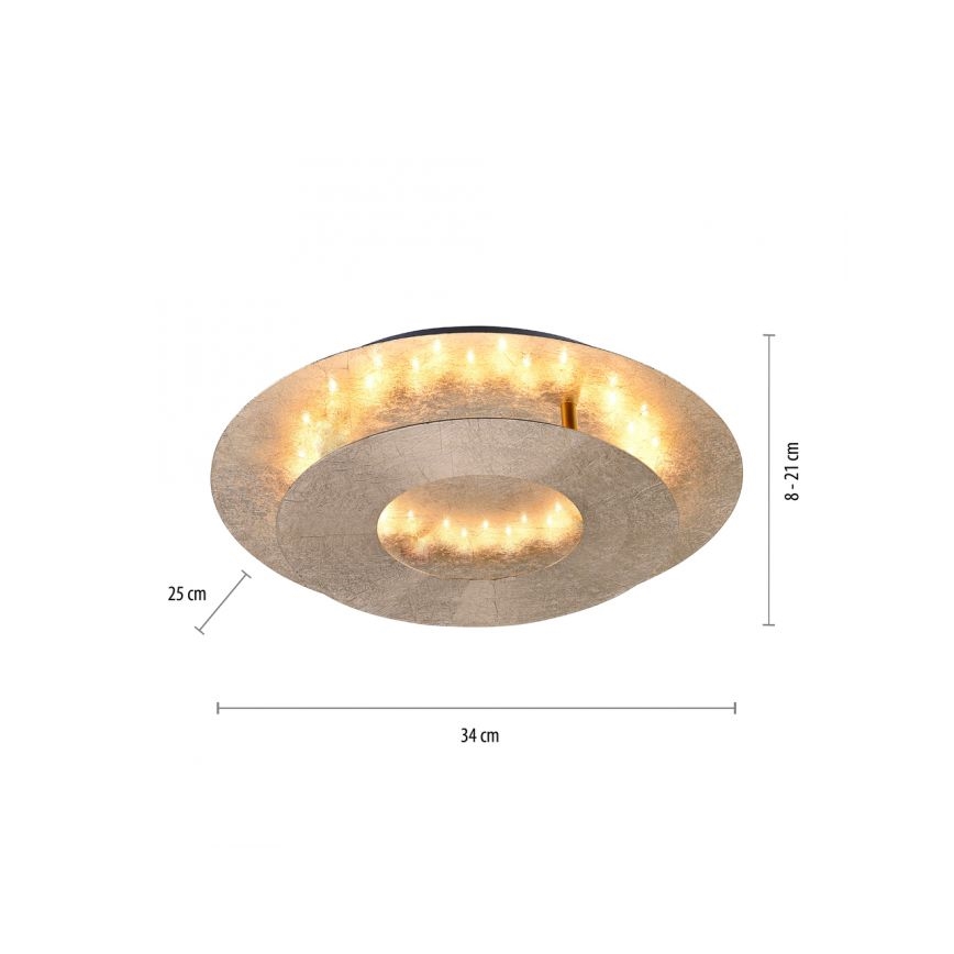 Paul Neuhaus 9011-12 - LED Lubinis šviestuvas NEVIS LED/6W/230V aukso spalvos