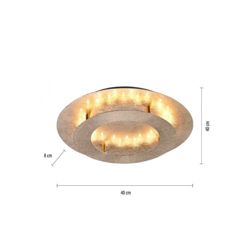 Paul Neuhaus 9620-12 - LED Lubinis šviestuvas NEVIS LED/18W/230V aukso spalvos