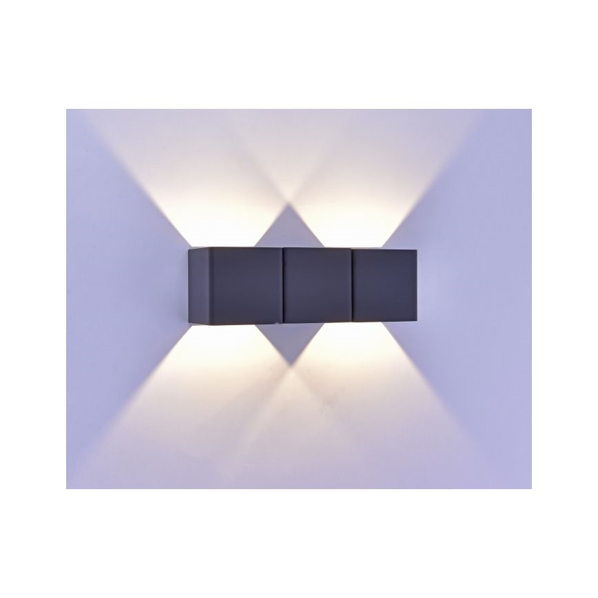 Paul Neuhaus 9658-13 - LED Sieninis lauko šviestuvas MARCEL 2xLED/4W/230V IP54