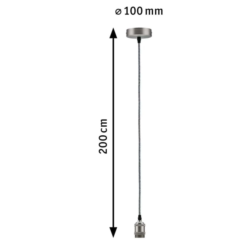 Paulmann 50385 - 1xE27/60W Maitinimo laidas ELDAR 230V