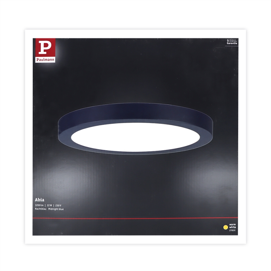 Paulmann 70986  - LED/22W Lubinis šviestuvas ABIA 230V tamsiai mėlynas