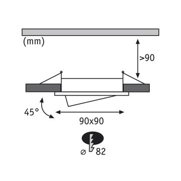 Paulmann 92619 - RINKINYS LED-GU10/4W Įleidžiami pritemdomi vonios šviestuvai PREMIUM LINE 230V