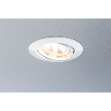 Paulmann 92765 - KOMPLEKTAS 3x įleidžiamas LED šviestuvas COIN 3xLED/6,8W/230V baltas