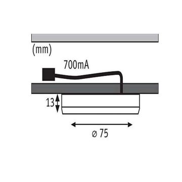 Paulmann 93564 - KOMPLEKTAS 3x LED/4,5W Baldų apšvietimas FURNITURE 230V