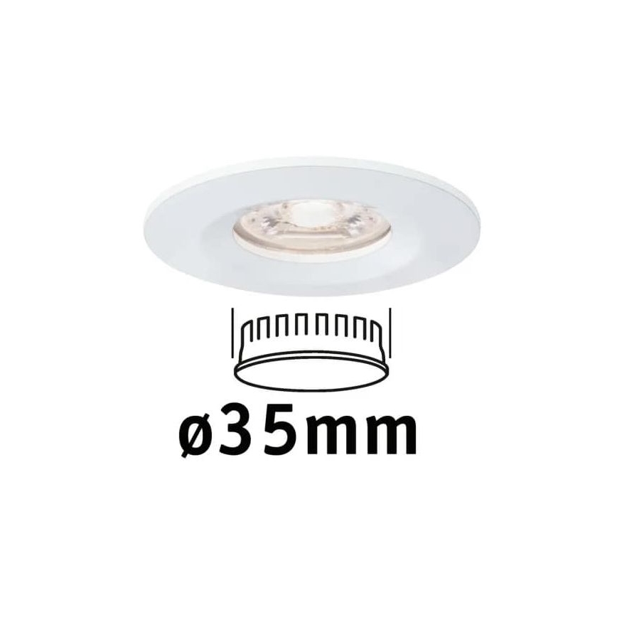 Paulmann 94298 - LED/4W IP44 Įleidžiamas vonios šviestuvas COIN 230V