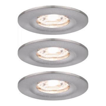 Paulmann 94301 - KOMPLEKTAS 3x LED/4W IP44 Įleidžiamas vonios šviestuvas NOVA 230V