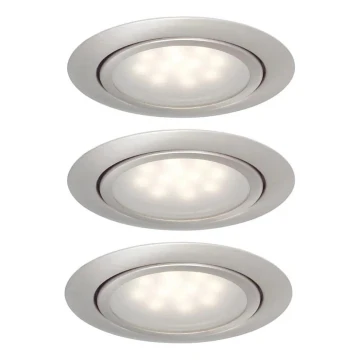 Paulmann 99812 - RINKINYS 3x LED Įleidžiami šviestuvai MICRO LINE 3xLED/1W/230V/12V