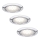Paulmann 99814 - RINKINYS 3x LED Įleidžiami šviestuvai MICRO LINE LED/1W/230V/12V