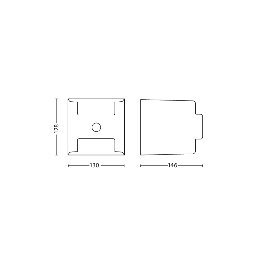 Philips - Lauko jutiklinis šviestuvas 2xLED/4,5W/230V IP44