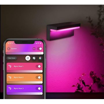 Philips - LED RGBW Reguliuojamas lauko sieninis šviestuvas Hue NYRO LED/13,5W/230V 2000-6500K IP44