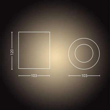 Philips - LED pritemdomas akcentinis apšvietimas Hue PILLAR 1xGU10/5W/230V + nuotolinio valdymo pultas