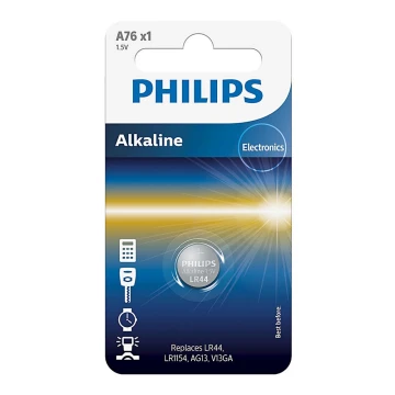 Philips A76/01B - šarminės baterijos  (tabletė) MINICELLS 1,5V 155mAh