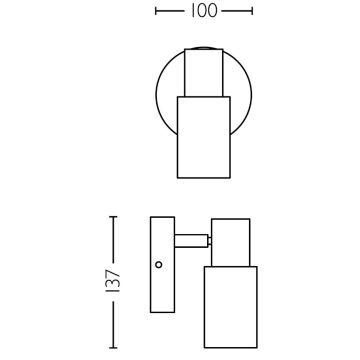 Philips - Akcentinis apšvietimas PALMS 1xE14/25W/230V