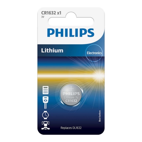 Philips CR1632/00B - Ličio baterijos  (tabletė) CR1632 MINICELLS 3V 142mAh