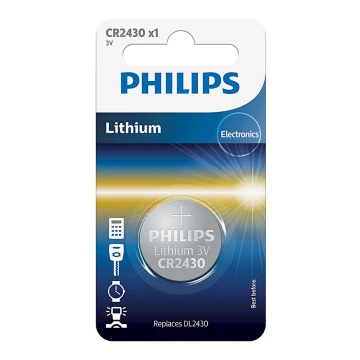Philips CR2430/00B - Ličio baterijos  (tabletė) CR2430 MINICELLS 3V 300mAh