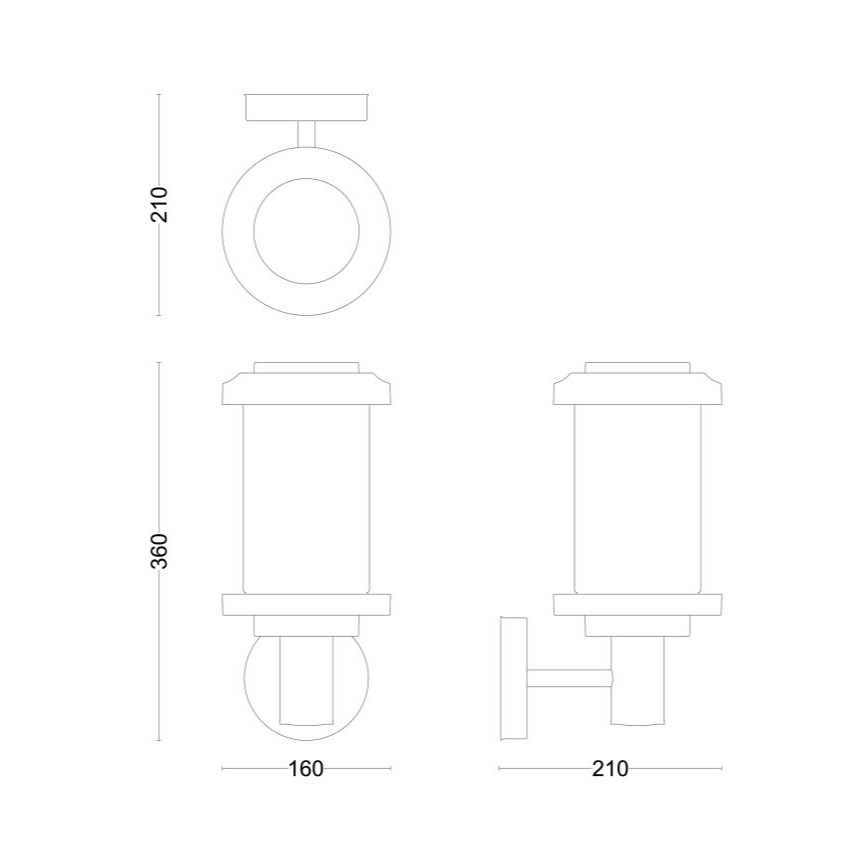 Philips - Lauko sieninis šviestuvas LISTRA 1xE27/25W/230V IP44