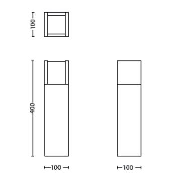 Philips - LED lauko šviestuvas ARBOUR LED/3,8W/230V 40 cm IP44