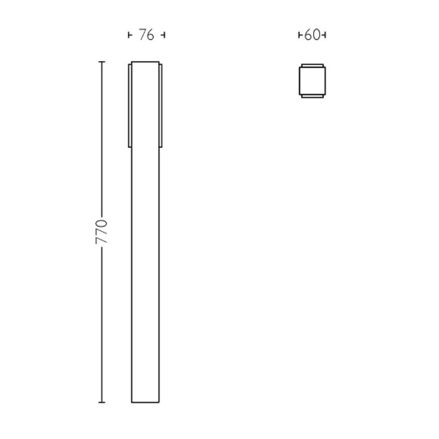 Philips - LED lauko šviestuvas STRATOSPHERE LED/3,8W/230V 77 cm 2700K IP44