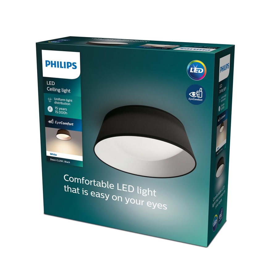 Philips - LED Lubinis šviestuvas  LED/14W/230V Juodas