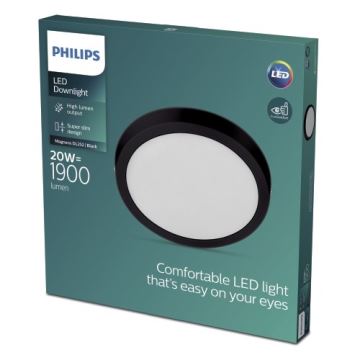 Philips - LED Lubinis šviestuvas LED/20W/230V 2700K juodas