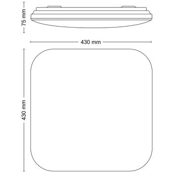 Philips - LED lubinis šviestuvas LED/24W/230V 2700K