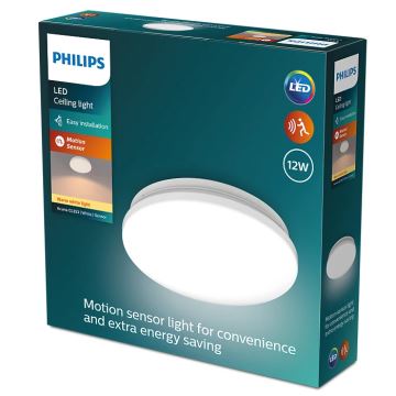 Philips - LED lubinis šviestuvas su jutikliu ACUNA LED/12W/230V 2700K