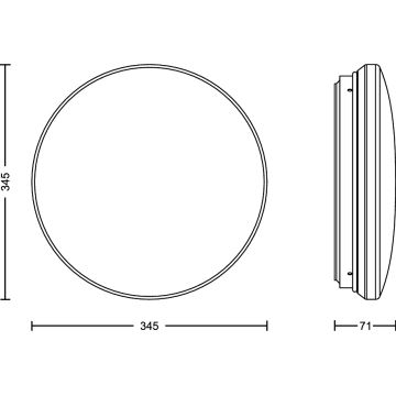 Philips - LED lubinis šviestuvas su jutikliu ACUNA LED/21W/230V 2700K