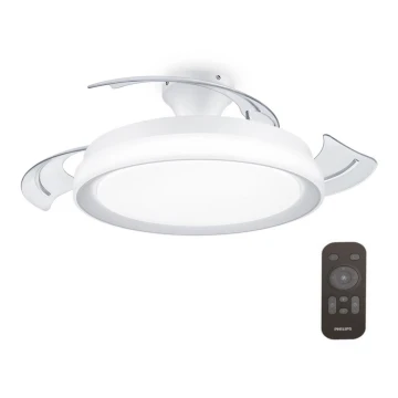 Philips - LED lubinis šviestuvas su ventiliatoriumi BLISS LED/35W/230V 5500/4000/2700K balta + nuotolinio valdymo pultas