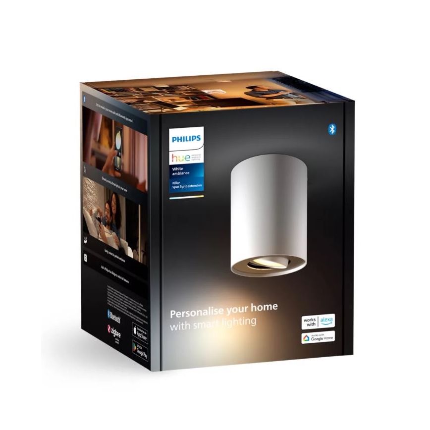 Philips - LED pritemdomas akcentinis apšvietimas Hue PILLAR 1xGU10/4,2W/230V 2200-6500K balta