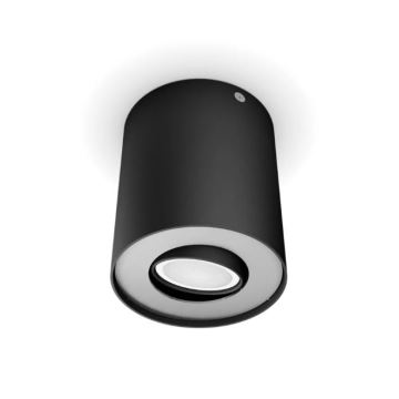 Philips - LED pritemdomas akcentinis apšvietimas Hue PILLAR 1xGU10/4,2W/230V 2200-6500K juoda