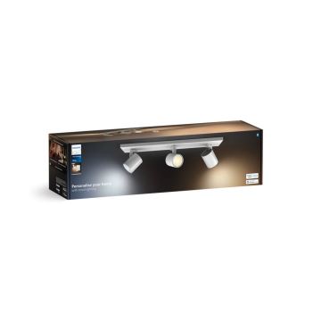 Philips - LED pritemdomas akcentinis apšvietimas Hue RUNNER 3xGU10/4,2W/230V 2200-6500K + nuotolinio valdymo pultas balta