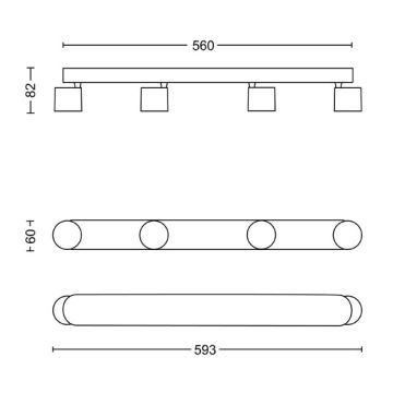 Philips - LED pritemdomas akcentinis apšvietimas 4xLED/4,5W/230V