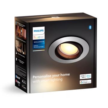 Philips - LED pritemdomas įleidžiamas lubinis šviestuvas Hue MILLISKIN 1xGU10/4,2W/230V 2200-6500K