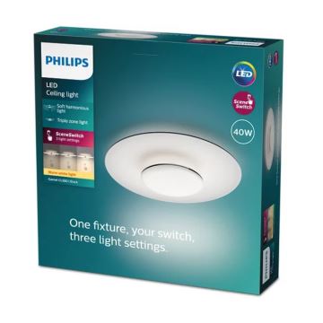 Philips- LED Pritemdomas lubinis šviestuvas SCENE SWITCH LED/40W/230V 2700K juoda