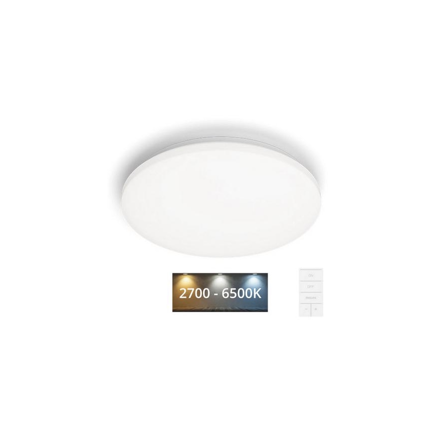 Philips - LED Pritemdomas lubinis šviestuvas LED/24W/230V 2700-6500K + nuotolinio valdymo pultas