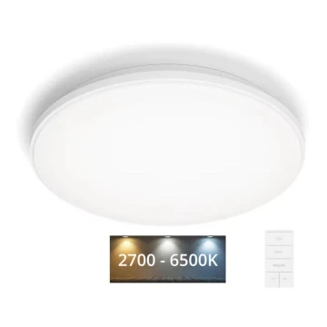 Philips - LED Pritemdomas lubinis šviestuvas LED/40W/230V 2700-6500K + nuotolinio valdymo pultas