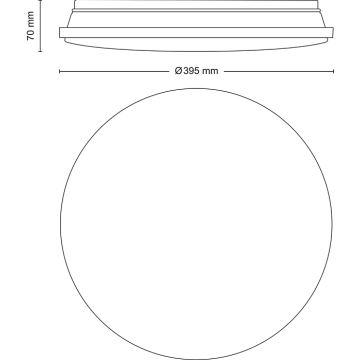 Philips - LED Pritemdomas lubinis šviestuvas LED/24W/230V 2700-6500K + nuotolinio valdymo pultas