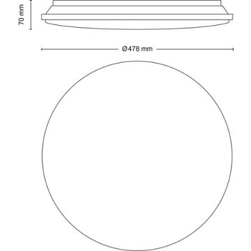 Philips - LED Pritemdomas lubinis šviestuvas LED/40W/230V 2700-6500K + nuotolinio valdymo pultas