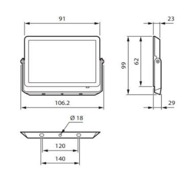 Philips - LED prožektorius DECOFLOOD LED/10W/230V IP65