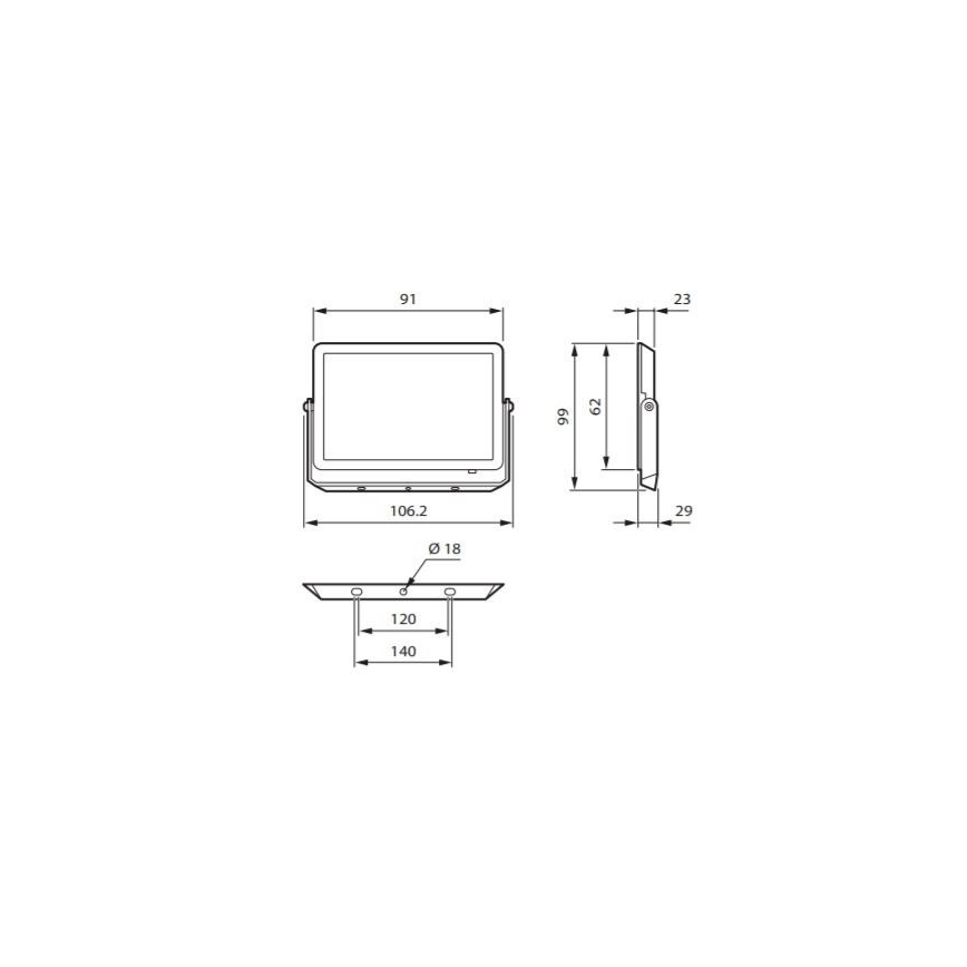 Philips - LED prožektorius DECOFLOOD LED/10W/230V IP65