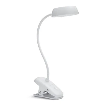 Philips - LED Reguliuojama lempa su segtuku DONUTCLIP LED/3W/5V CRI 90 balta