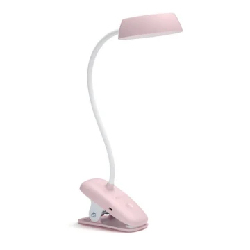 Philips - LED Reguliuojama lempa su segtuku DONUTCLIP LED/3W/5V CRI 90 rožinė