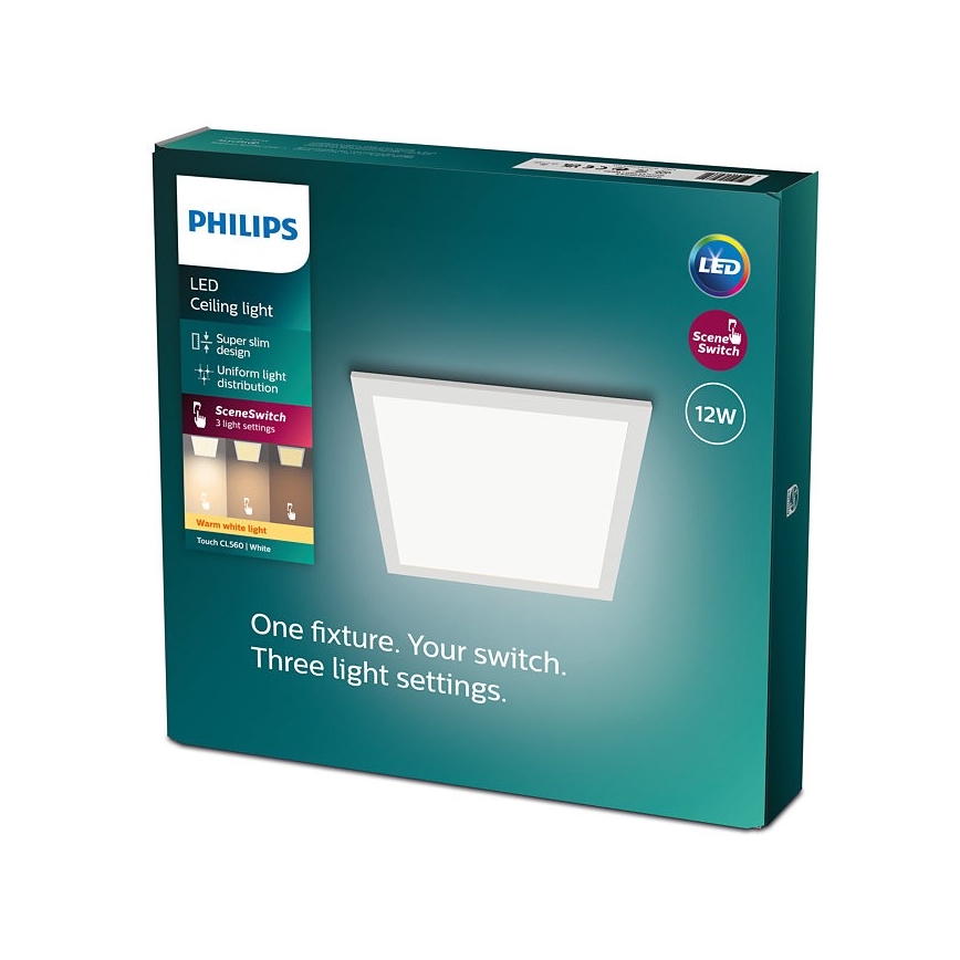Philips - LED Reguliuojamas lubinis šviestuvas SCENE SWITCH LED/12W/230V 2700K