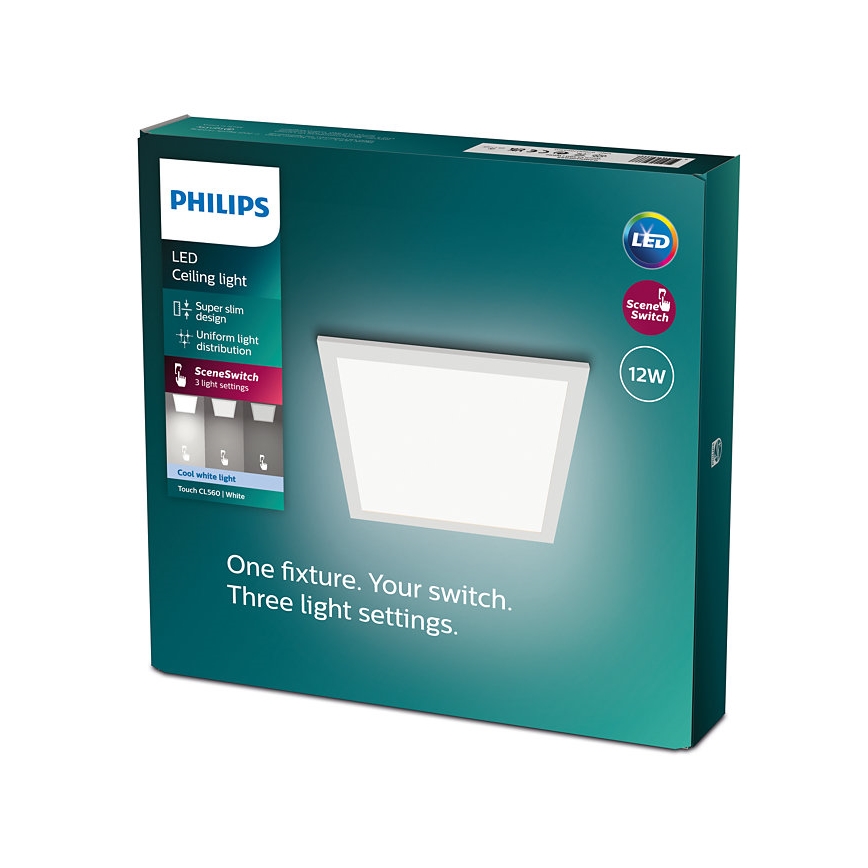 Philips - LED Reguliuojamas lubinis šviestuvas SCENE SWITCH LED/12W/230V 4000K