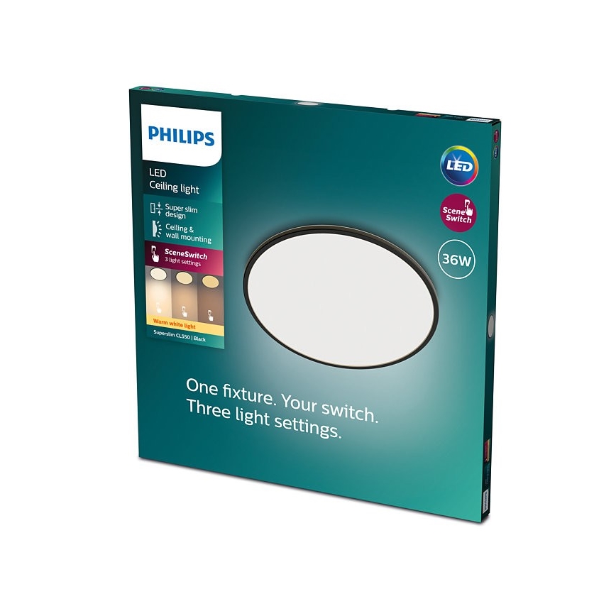 Philips - LED Reguliuojamas lubinis šviestuvas SCENE SWITCH LED/36W/230V